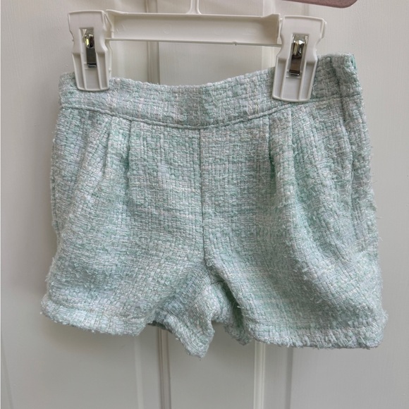 Janie and Jack Other - Janie & Jack Size 3T Girls Mint Green Formal Wool Looking Side Zip Shorts